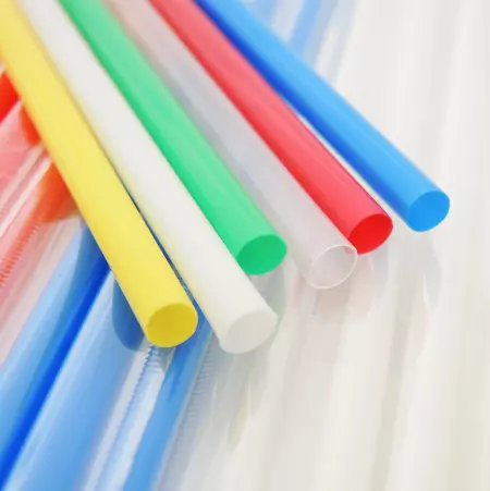 D:6mm Plastic Straight Straw (L:18cm) - D:6mm Plastic Straight Straw